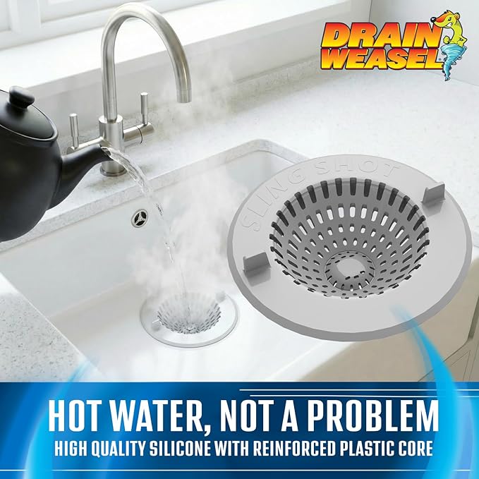 Drain Weasel Slingshot Kitchen Sink Drain Strainer Cover Basket, 1 Pack - Image 6