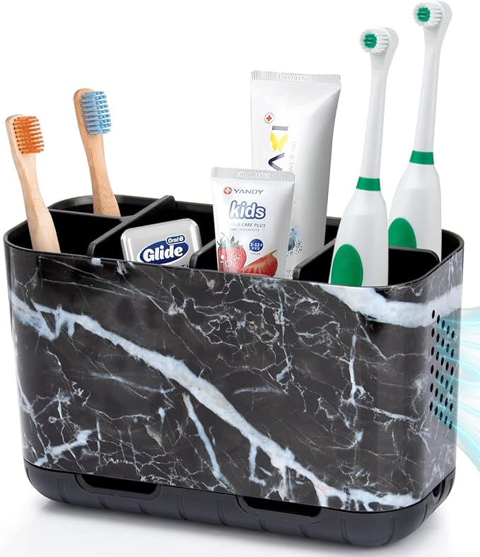 Boperzi Black Toothbrush Holder by Boperzi