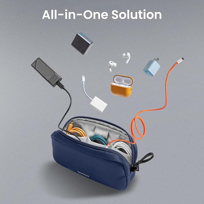 tomtoc Electronics Organizer Travel Case, Cable Organizer - Image 8