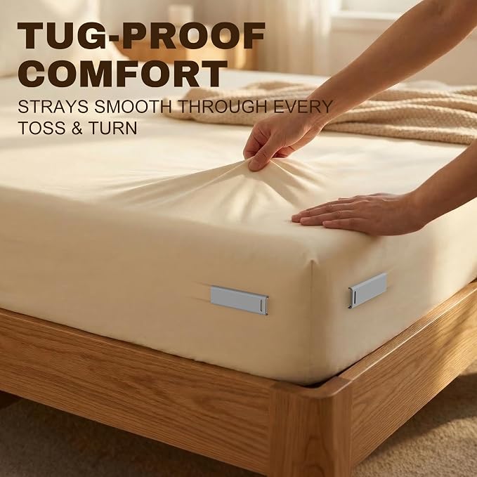 Bed Sheet Holders for Corners, Keep Sheets Firm & Tight, Heavy Duty Non-Slip - Image 6