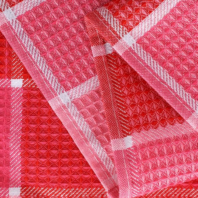 Bright Large Kitchen Towels, 16 Inch x 26 Inch Buffalo Check Dish Towels - Image 5