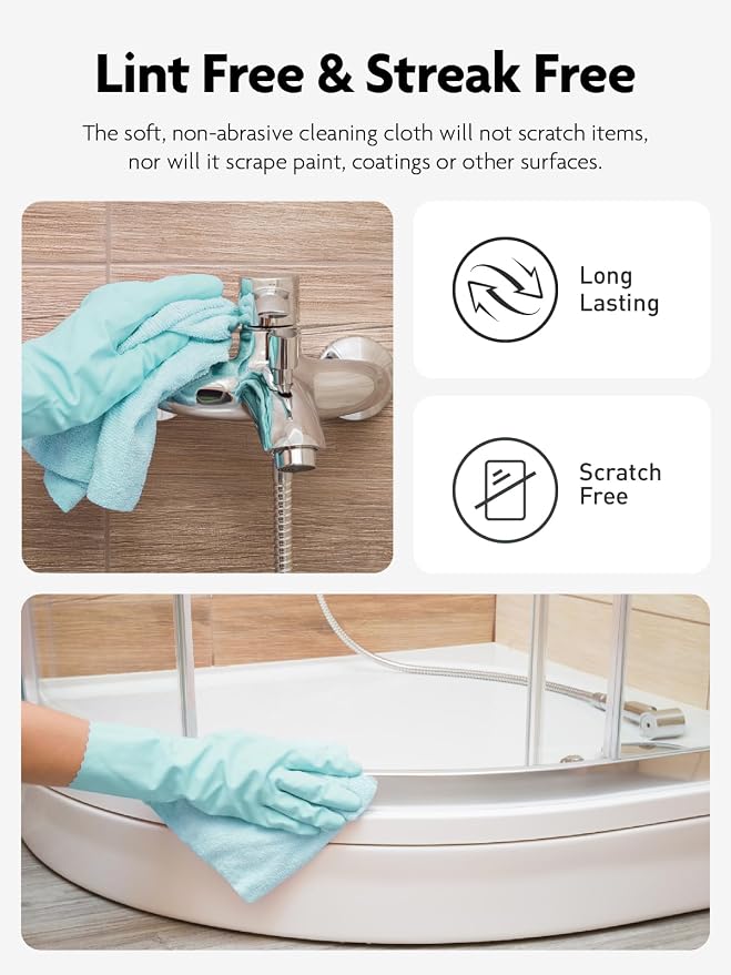 Fantasticlean Microfiber Cleaning Cloth Roll- 40 Sheets, Tear-away Microfiber - Image 5