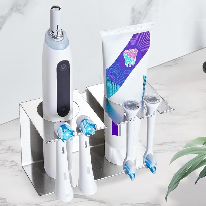 Toothbrush Head Holders, Electric Tooth Brush Head Holder, Wall Mounted by WelcometotheYAYINLI