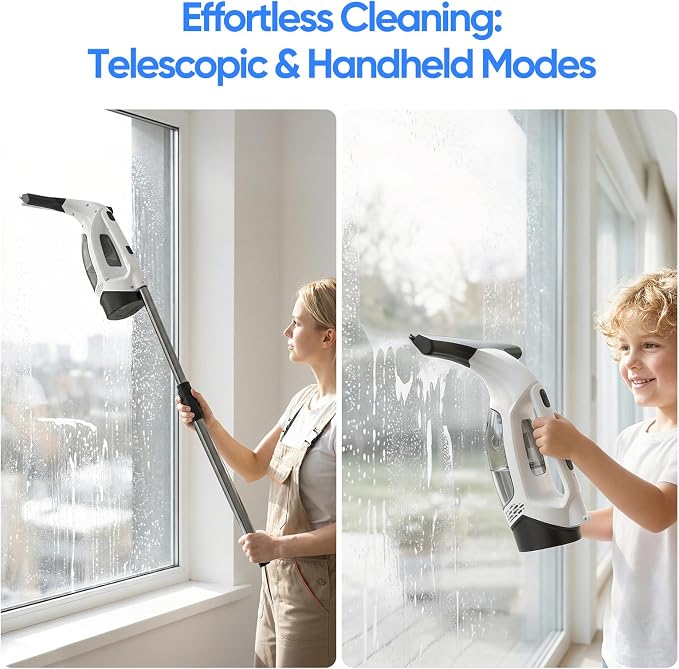 Window Vacuum Squeegee Cordless, Window Vacuum Cleaner - Image 2