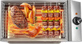1800W Countertop Electric BBQ Grill Stainless Steel Party Grill Electric Barbecue Cooking Machine, Smokeless Party Grill Barbecue Tool, Fits Home Camping
