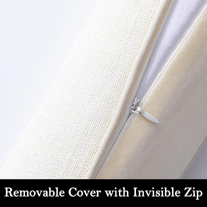 Sunolga Linen Door Draft Stopper, Removable Washable Cover, Blocks Hot and Cold - Image 3