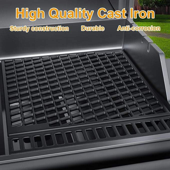 Dual Sided Sear Cooking Grate for Weber Genesis & Spirit 2016 and Newer Grill,Cast Iron Grid Grates for Weber Genesis 2022 SX-325S S-325S E-325S EX-325S 7670
