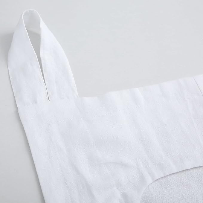 Amazhiyu 100% Linen Door Hanging Laundry Hamper Bag, 19x27 Inches - Image 5