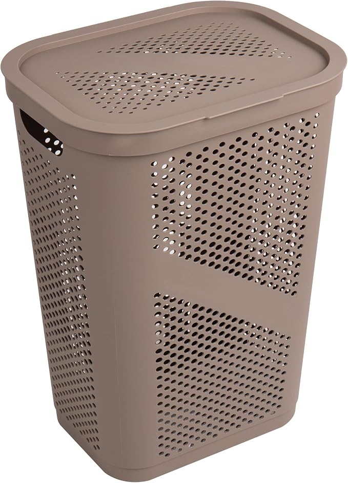 Mind Reader 60L Slim Laundry Hamper, Clothes Basket, Ventilated - Image 6