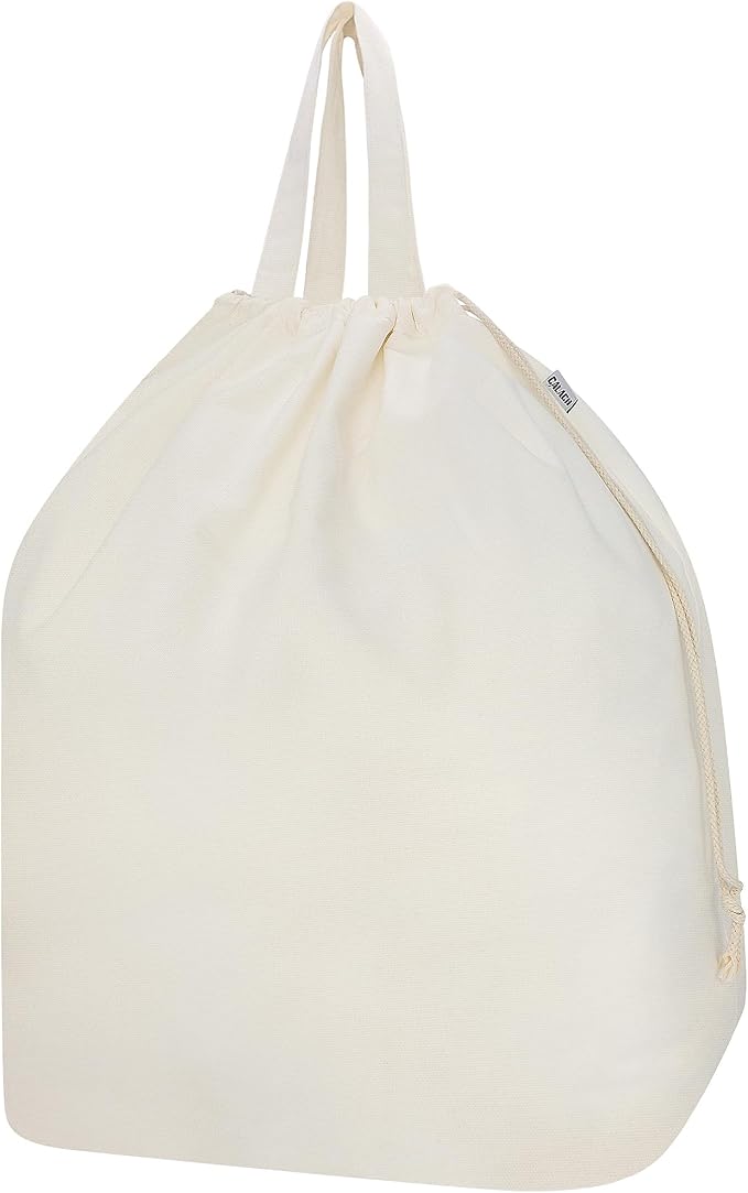 Canvas Laundry Bags with Handles & Rectangular Base by CALACH