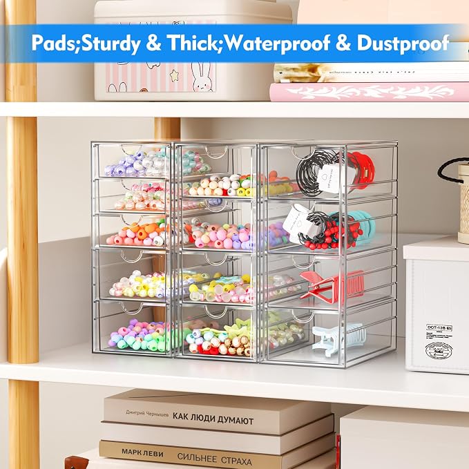 ARSTPEOE Acrylic 13-Drawer Storage & Makeup Organizer - Image 4