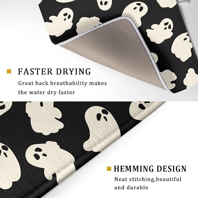 Halloween Ghosts Dish Drying Mat - Image 3