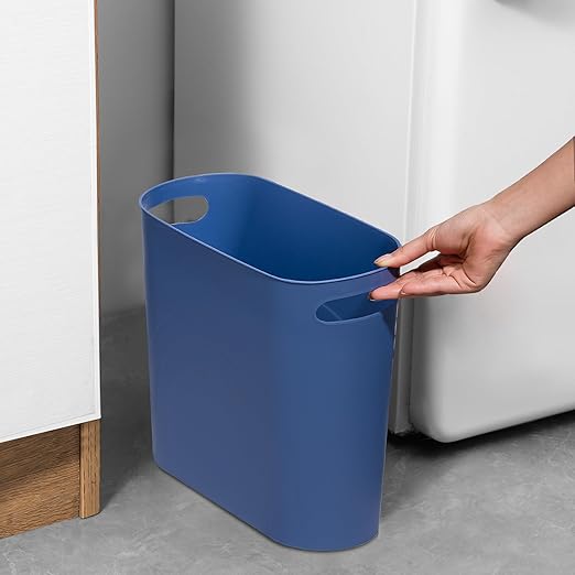 rejomiik Small Bathroom Trash Can, 3.5 Gallon Slim Garbage Can, Office and - Image 2