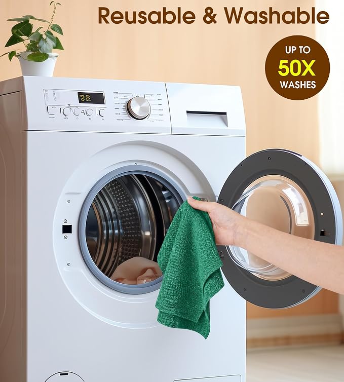 KitchLife Microfiber Cleaning Cloth Roll, 100 Pack - Image 7