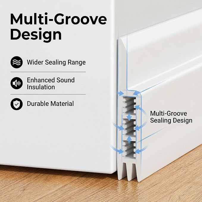 Door Draft Stopper Under Door Draft Blocker Insulator Door Sweep Weather - Image 3