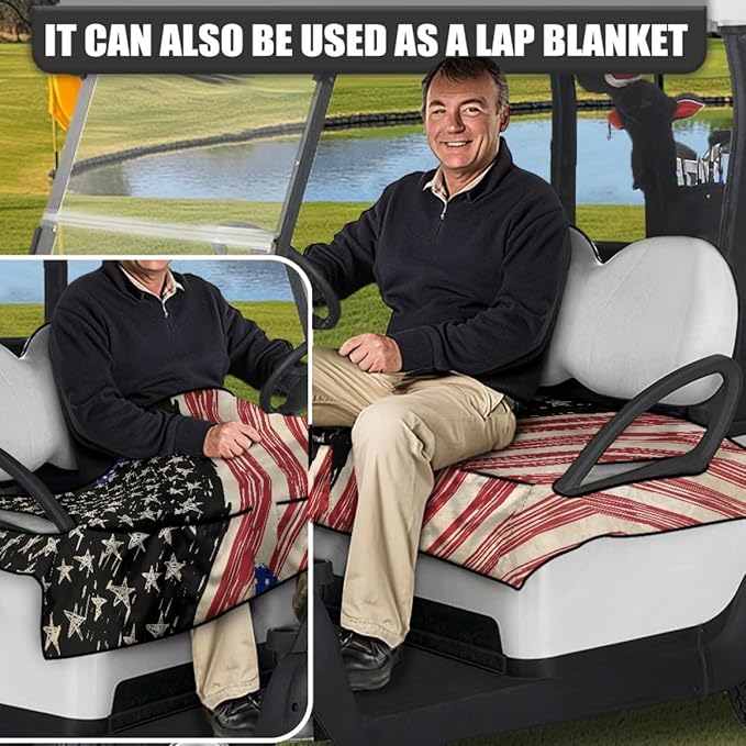 Golf Cart Seat Cushion Cover Featuring Waterproof Protection and Breathable Fabric for Outdoor Golf Cart Use