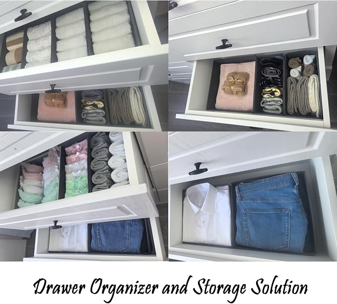 Bructhun Sock Drawer Organizer 6 Pack - Image 3