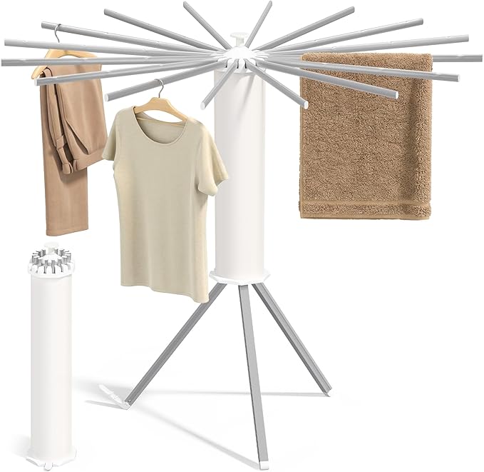SONGMICS Clothes Drying Rack Foldable, Rotary Tripod Laundry Drying Rack by Unknown