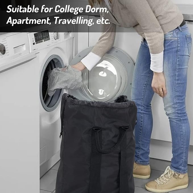 Seiritex Laundry Backpack Bag, Dirty Clothes Travel Laundry Bag - Image 7