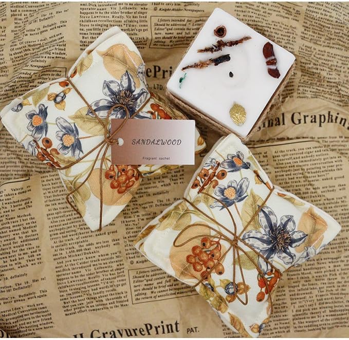 AUCUDA 4 Pack Sandalwood Sachet Bags - Image 8