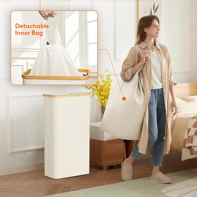 Lifewit 65L Slim Laundry Hamper - Image 4