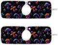 Neon-color Mushrooms Sink Mat for Faucet Sink Splash Guard Faucet Handle Drip by Tatenale