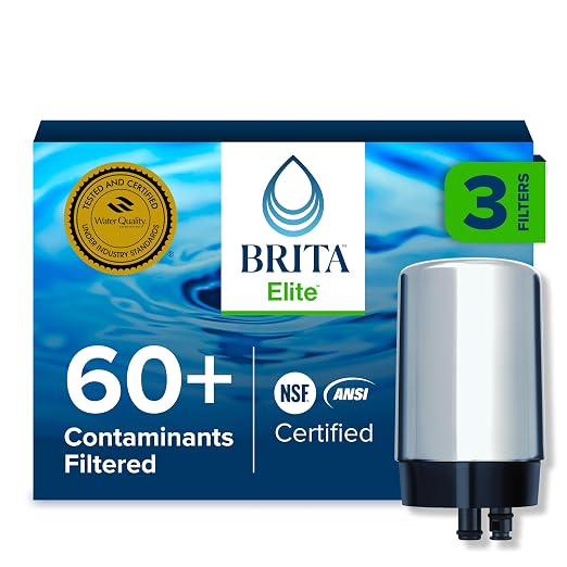 Brita Replacement Water Filter for Faucet Mount, Removes 99% of Lead, Sink by Brita