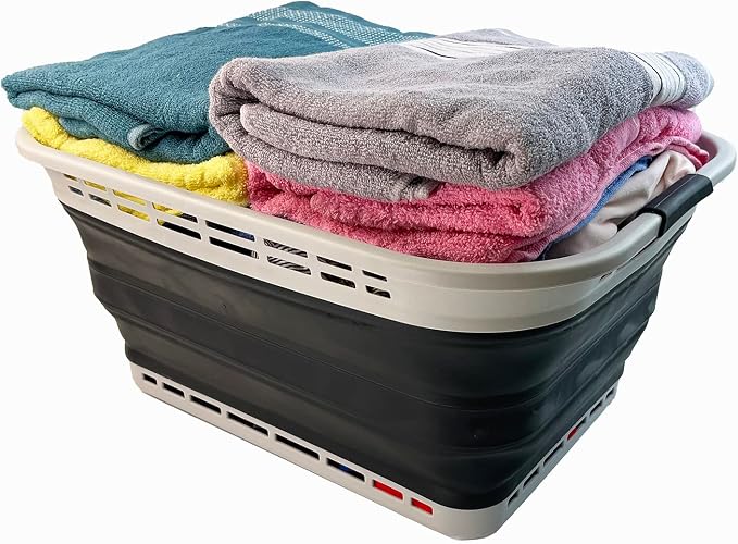 SAMMART 42L Collapsible Plastic Laundry Basket - Image 5