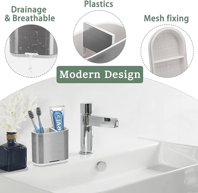 Toothbrush Holders Toothpaste Organizer - Image 3
