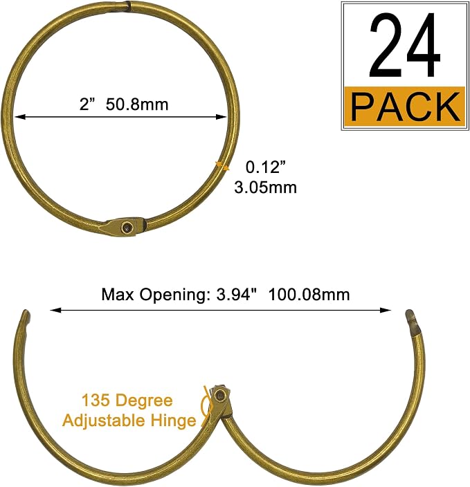 Shower Curtain Hooks Rings, Glide Smoothly Round Shower Rings - Image 4