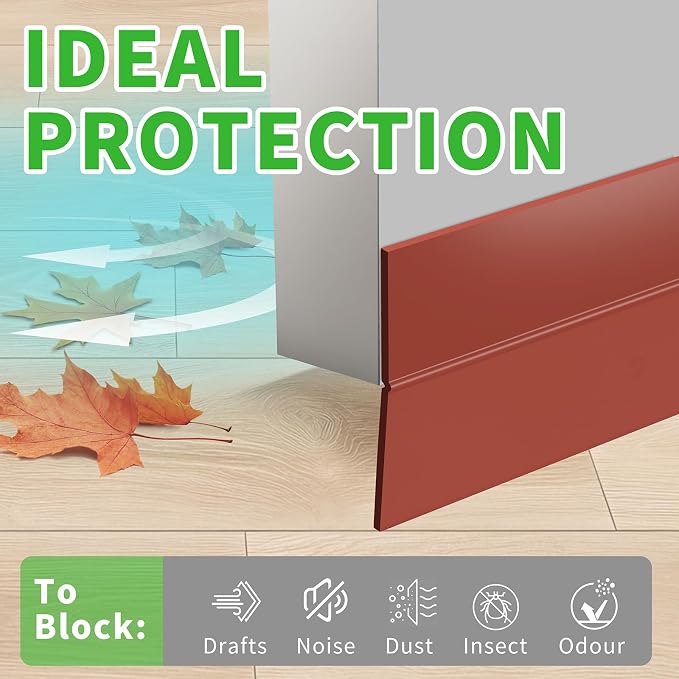 Weather Stripping Door Seal – 1.8in Brown Windproof Sealing Strip - Image 2