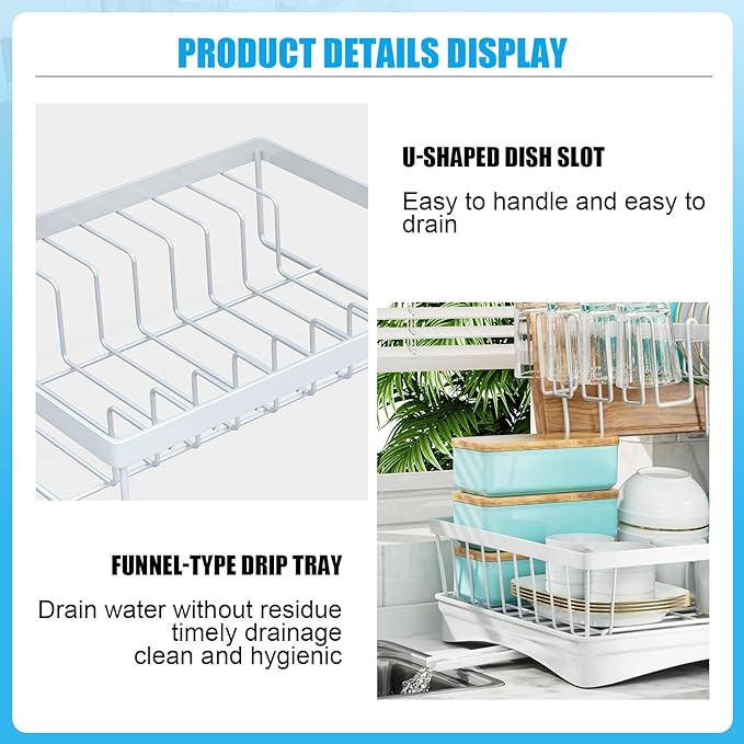 7 code 2-Tier Large Dish Drying Rack - Image 4