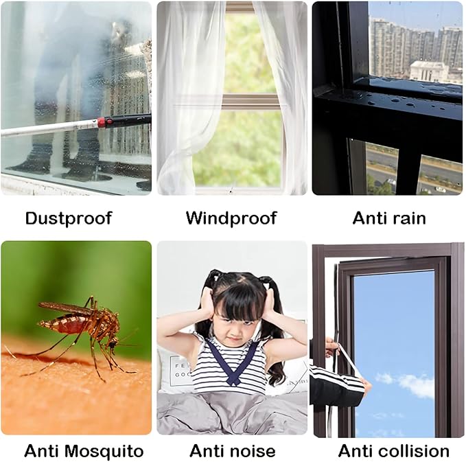 Weather Stripping Door Window Seal Strip 33 Ft, Selfadhesive Strong Adhesion - Image 4
