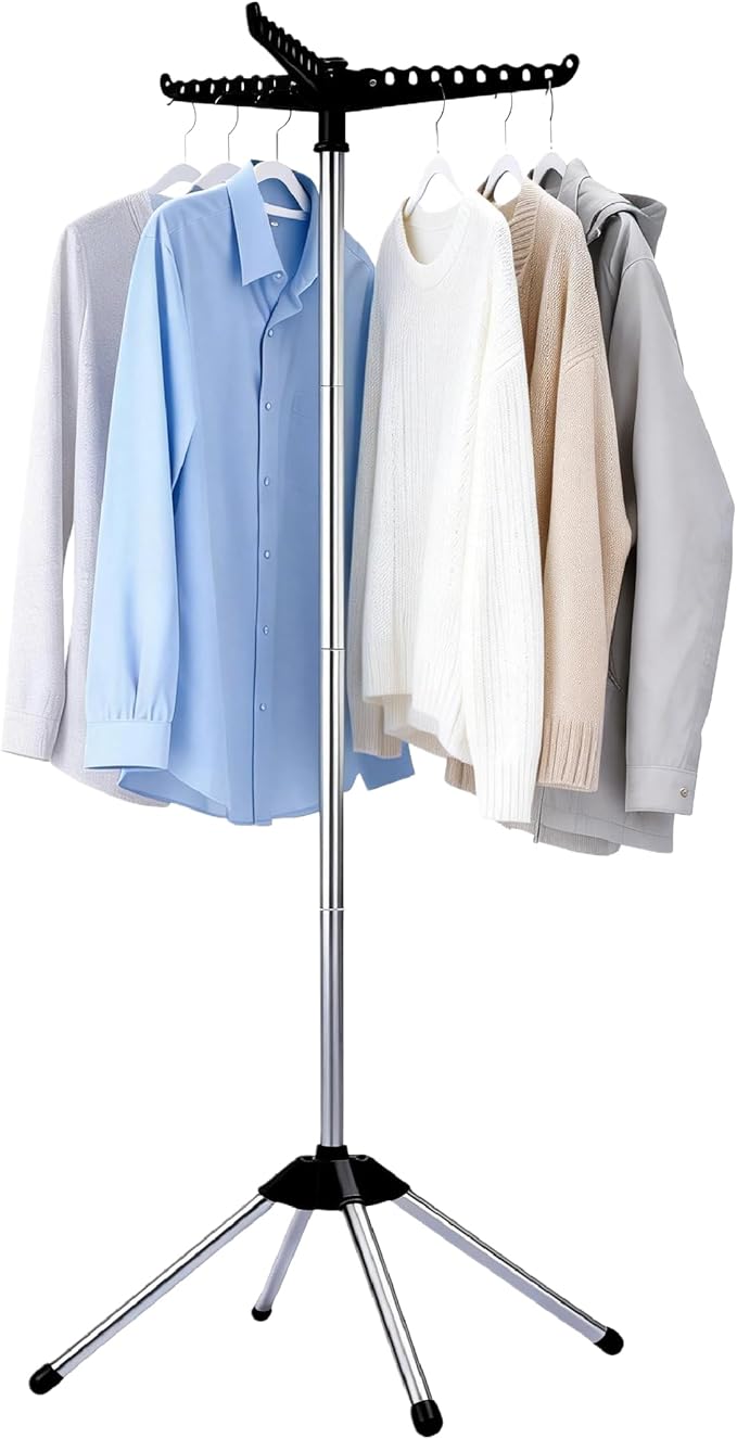 Beaudaily Clothes Drying Rack, Foldable Laundry Drying Rack, Indoor 59-Inch by Unknown