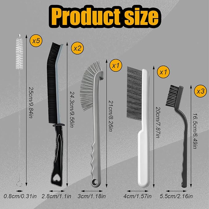 12pcs Crevice Cleaning Brush, Straw Brush - Image 2