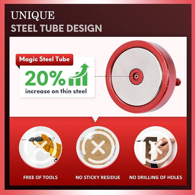 Neosmuk Magnetic Hooks Steel Tube Design - Image 3