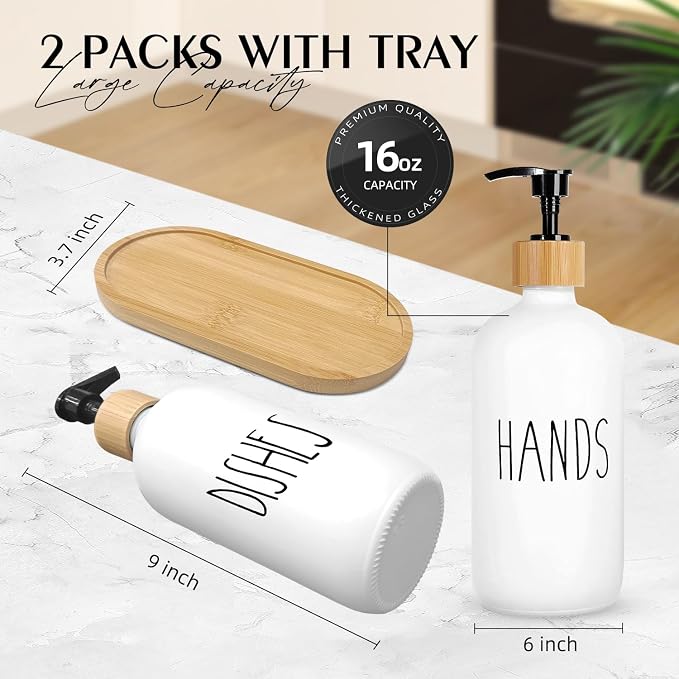 Arktek Glass Soap Dispenser Set - Image 2