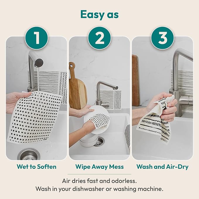 FEBU Swedish Dishcloths for Kitchen, 5 Pack - Image 7