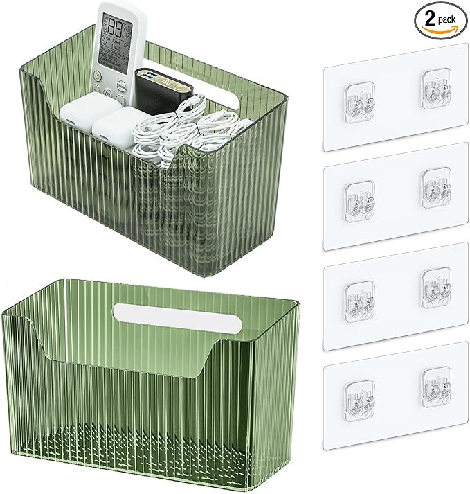 Lae Nuvole Adhesive Cabinet Door Organizer, 2 Pack Wall Shower Caddy by LaeNuvole