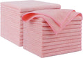 AIDEA Microfiber Cleaning Cloth Pink 20PK, Microfiber Towels 12×12" | Premium by AIDEAHOME