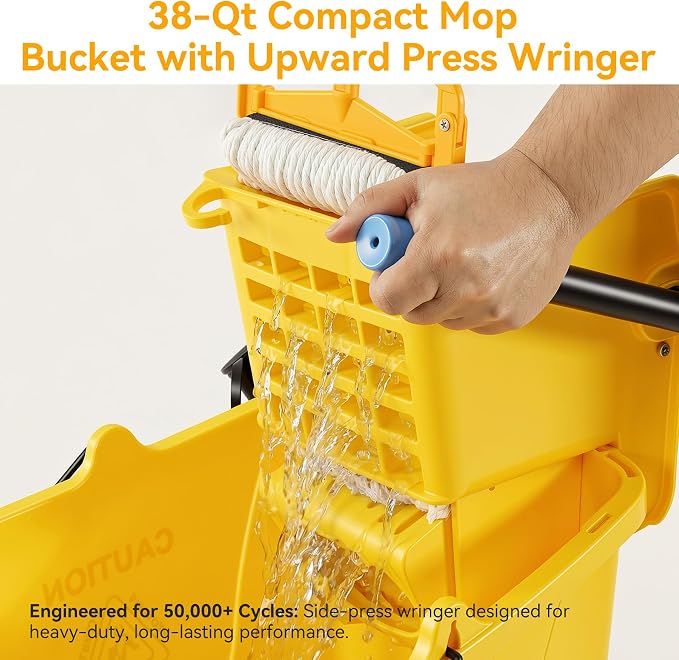 38 Qt Commercial Mop Bucket - Image 7