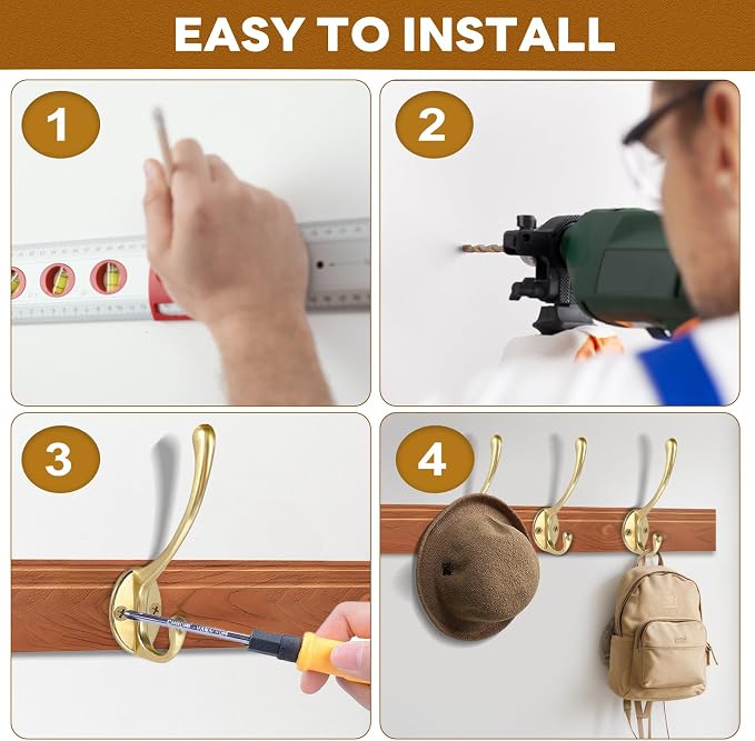Wall Hooks for Hanging, for Living Room, Bedroom for Towel - Image 7