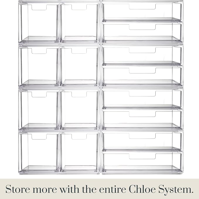 STORi Stackable Desk Organizer drawers, 4 Tall Drawers - Image 7