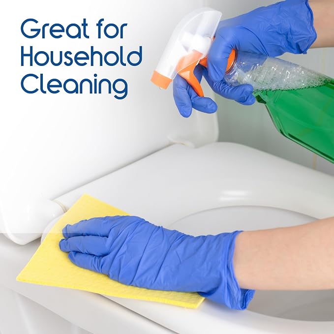 Inspire Cobalt Blue Nitrile Disposable Gloves | 4.5 Nitrile Safety Medical Exam - Image 7