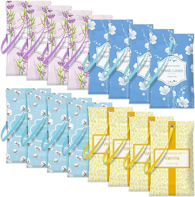 SCENTORINI Scented Sachets for Drawers and Closets, 16 Assorted Pack by SCENTORINI