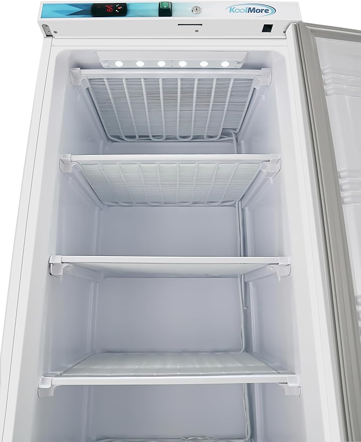 KoolMore 12 Cu. ft. Commercial Reach-in Freezer in White Manual Defrost (KM-FMD12WH)