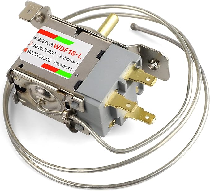 Mini Fridge Thermostat,Universal Freezer Refrigerator Thermostat Controller(3 pin WDF 18gl B02020008,AC 220V 6A WDF18-L)