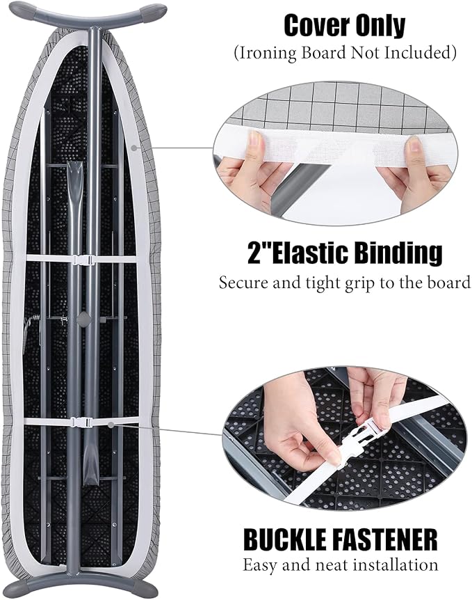 Ironing Board Cover- 15" x 54" Standard Iron Cover and Pad 4 Layers Thick - Image 5