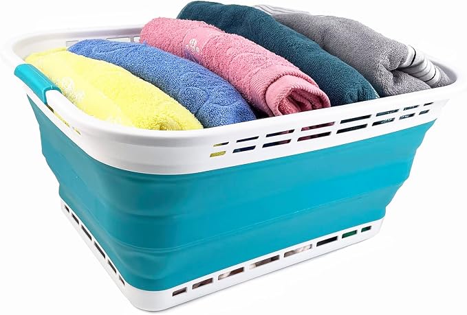 SAMMART 42L Collapsible Plastic Laundry Basket - Image 5