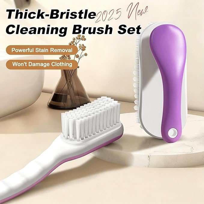 2Pack Shoe Cleaning Brush Household Laundry Clothes Scrubbing - Image 3